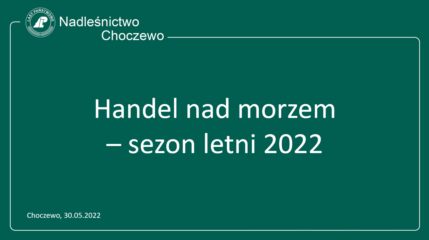 HANDEL NAD MORZEM - SEZON LETNI 2022