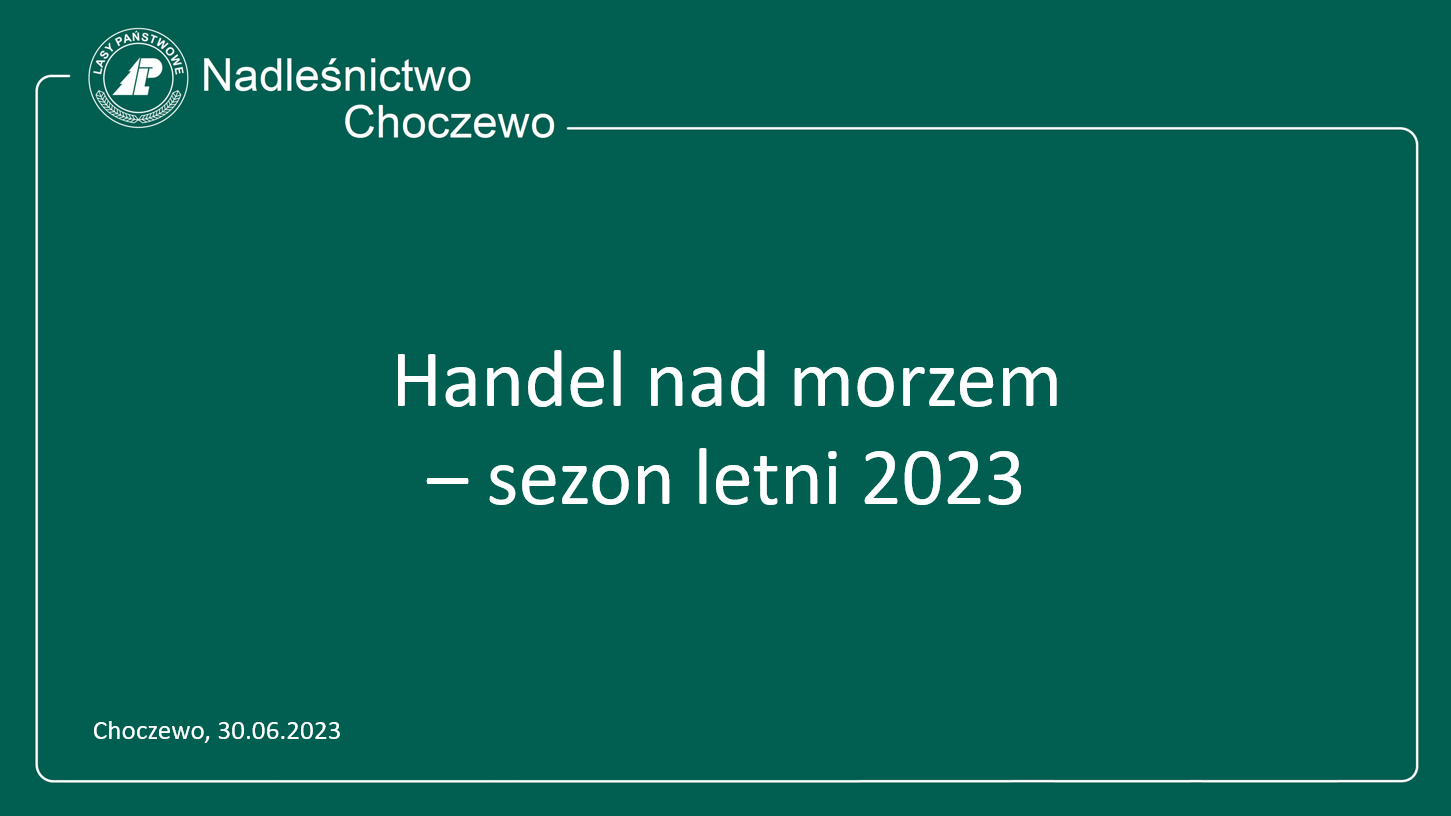 HANDEL NAD MORZEM - SEZON LETNI 2023